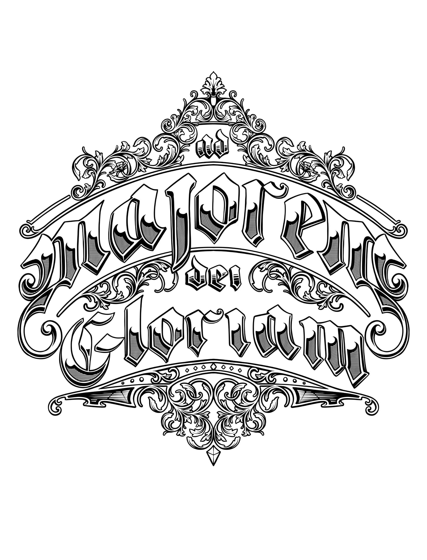 T-shirt Oversize "Ad Majorem Dei Gloria"